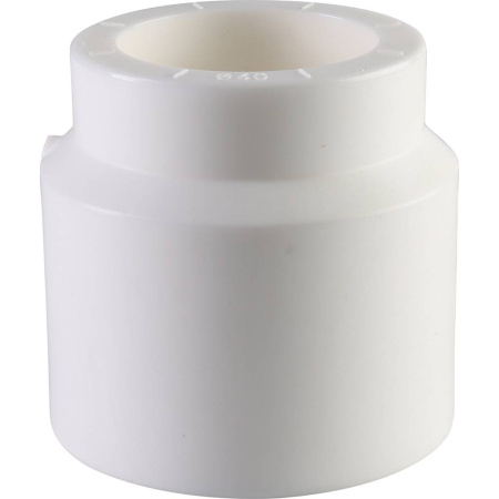 Политэк 63х40 Муфта переходная внутр./наруж. для полипропиленовых труб под сварку (цвет белый)