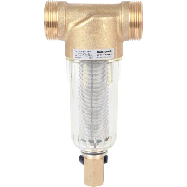 Honeywell (Resideo Braukmann) FF06-1"AA на холодную воду, 100 мкм, 1"