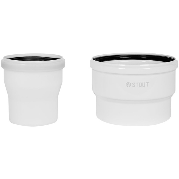 STOUT SCR-1116-000001 STOUT Адаптер соединительный конденсац. переход с D100(п)/150(п) на D110(м)/160(м), SCR-1116-000001