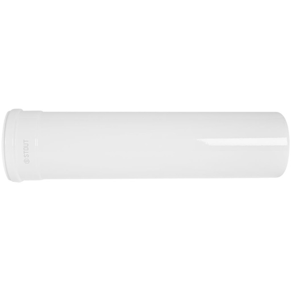 STOUT SCR-8012-000500 STOUT Удлинитель дымохода конденсац. коакс. D80(п-м)/125(п-м), L500, SCR-8012-000500