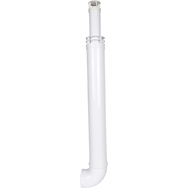 ROMMER RCA-6010-211000 Комплект дымохода АНТИЛЕД 60/100 - 1000мм (Baxi (кроме ECO Nova/Classic), Viessmann, Kiturami, Mizudo, Beretta, Oasis, Wolf, Tiberis, DeDietrich ) хомут в комплекте