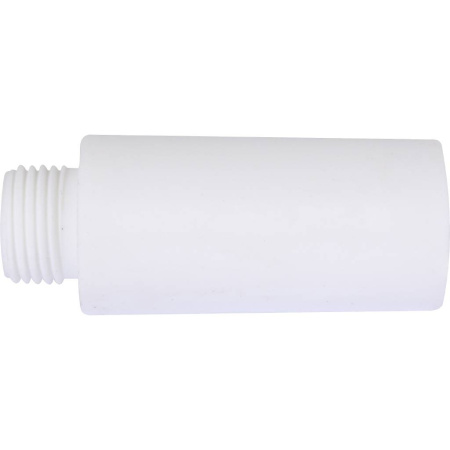 Kalde d=20 Заглушка удлиненная с резьбой для полипропиленовых труб под сварку (цвет белый)