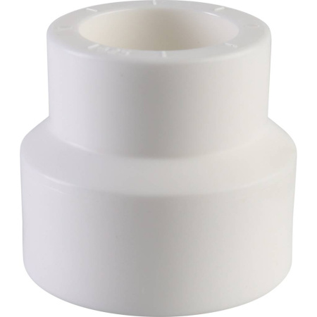 Политэк 32х25 Муфта переходная внутр./внутр. для полипропиленовых труб под сварку (цвет белый)