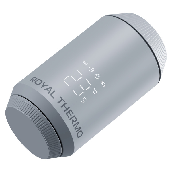 Термостат радиаторный электронный Royal Thermo Smart Heat 2.0, серебристый