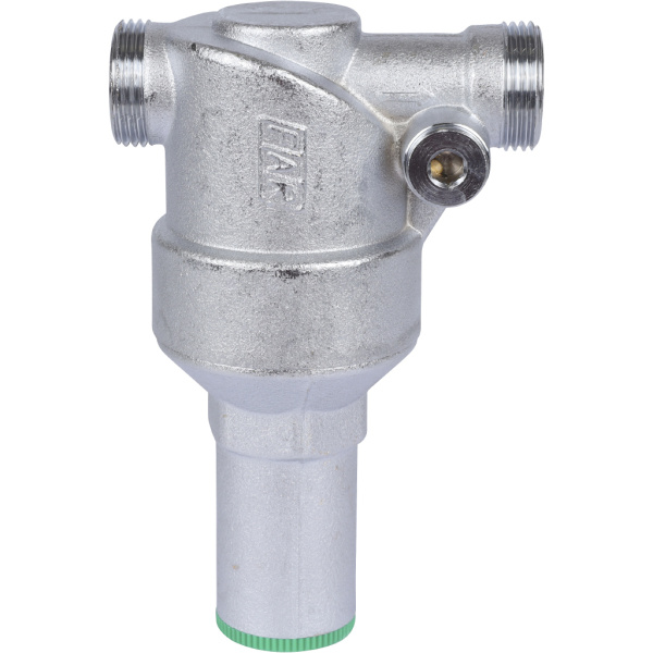 FAR Фильтр 1/2" (НР-ВР) с манометром, 100 мкм, Max 95C, 25 бар