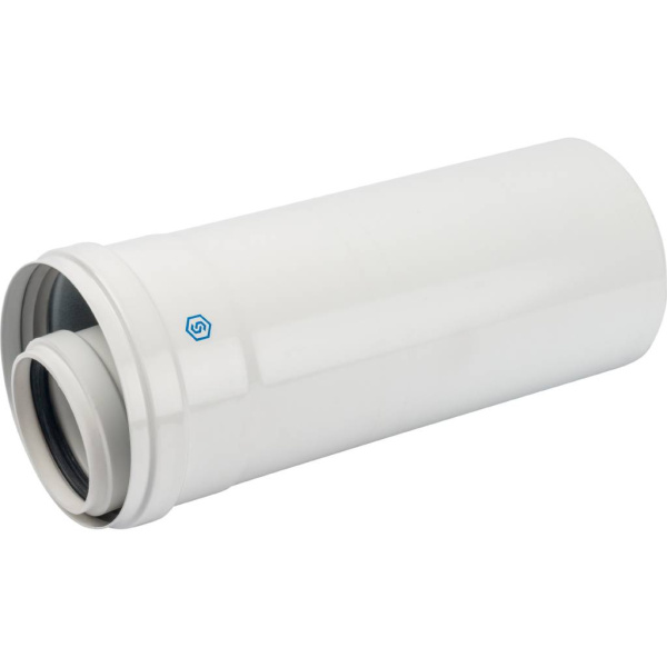 STOUT SCR-8610-600500 STOUT Удлинитель дымохода конденсац. коакс. D60(п-м)/100(п-м), L500, ЧЕРНЫЙ, SCR-8610-600500