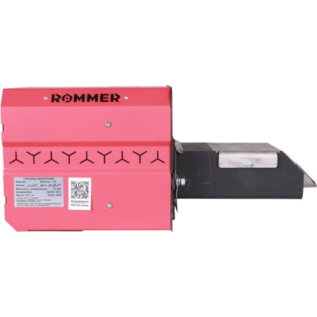 ROMMER Горелка пеллетная приставная "Rommer" - 25 (горелка+ПУ+механизм+бункер200)