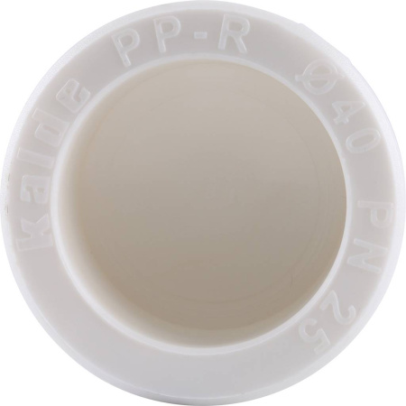 Kalde d=40 Заглушка для полипропиленовых труб под сварку (цвет белый)