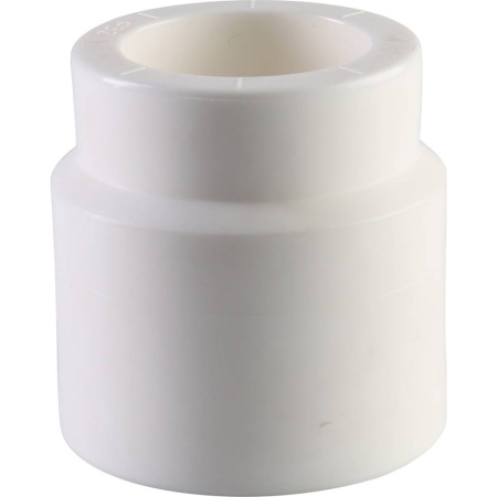 Политэк 50х32 Муфта переходная внутр./наруж. для полипропиленовых труб под сварку (цвет белый)