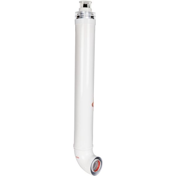 ROMMER RCA-6010-210900 Комплект дымохода СТАНДАРТ 60/100 - 900мм (Baxi (кроме ECO Nova/Classic), Ariston, Vaillant, Viessmann, Kiturami, Mizudo, Beretta, Oasis, Wolf, Haier, Tiberis, DeDietrich, Arderia ) хомут в комплекте + втулка D60 L-50