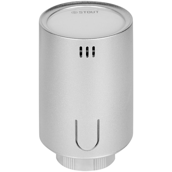 Умная термостатическая головка STOUT Zigbee, Серая, STE-2070-703031