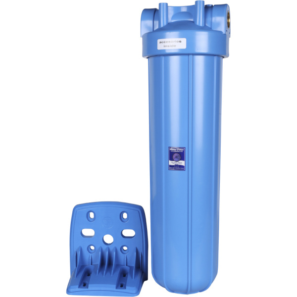 AquaFilter AQM Корпус 20ВВ, вход 1" FH20B1-B-WB фильтр в сборе (колба, ключ, кронштейн, манометр) без картриджа