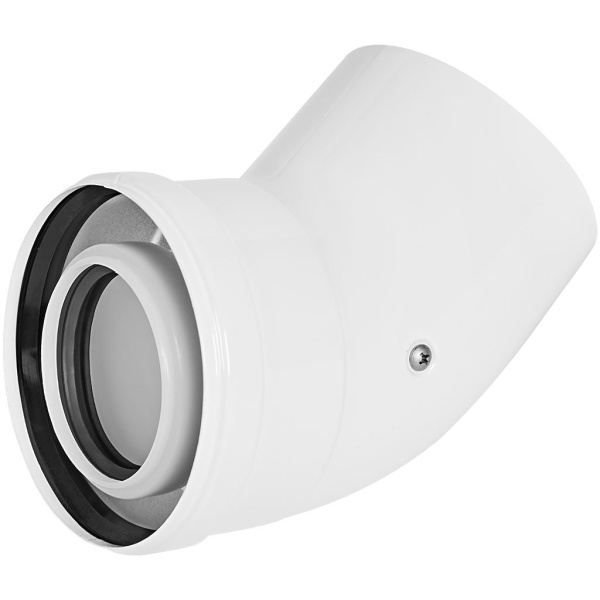 STOUT SCR-8610-000045 STOUT Отвод 45° конденсац. коакс. D60(п-м)/100(п-м), SCR-8610-000045