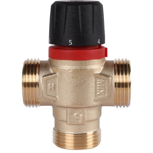 ROMMER RVM-0231-254325 ROMMER Термостатический смесительный клапан для систем отопления и ГВС 1  НР 20-43°С KV 2,5 (боковое смешивание)