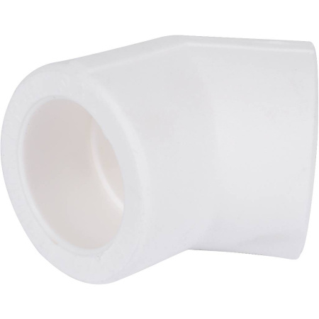 Kalde Kalde Россия d=32 Угольник 45* для полипропиленовых труб под сварку (цвет белый)