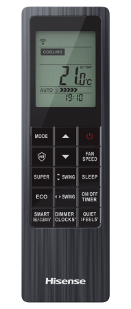 Внутренний блок настенного типа Hisense серии PREMIUM BLACK FREE Match DC Inverter R32 Wi-Fi AMS-12UW4RVETG00(B)