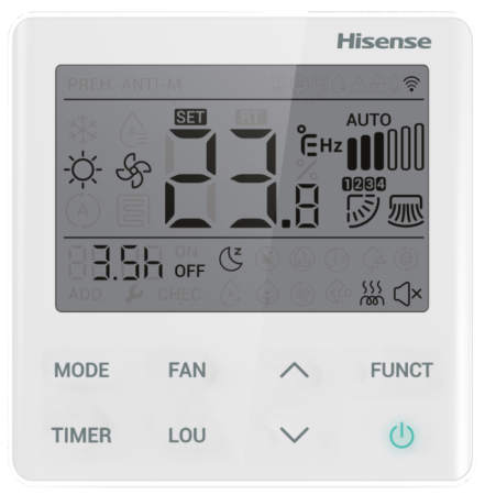Инверторная сплит-система канального типа Hisense серии HEAVY EU DC INVERTER R32 AUD-24UX4RFM8/AUW-24U4RJ7 (комплект)