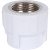 Политэк 32х1" Муфта комбинированная внутр. резьба для полипропиленовых труб под сварку (цвет белый)
