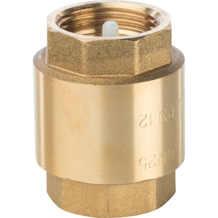 *SVC-0002-000025 STOUT 1" Клапан обратный пружинный муфтовый с пластиковым седлом