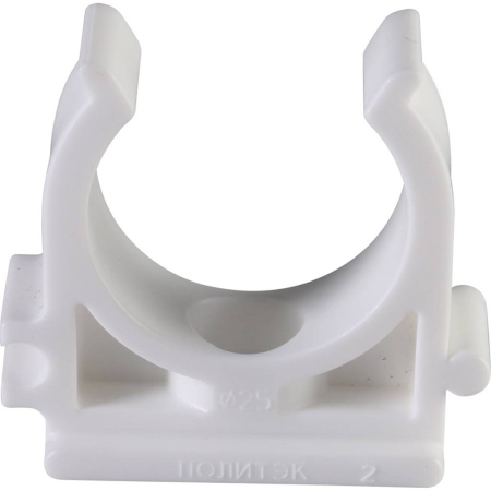 Политэк d=25 Крепление для полипропиленовых труб под сварку (цвет белый)