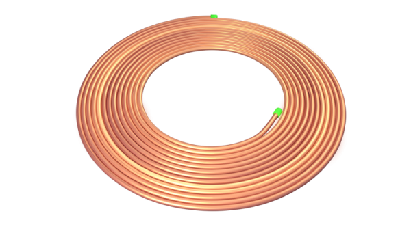 Труба медная 06,35x0,61x15000мм (1/4"х0,024") Vietpipe Master SPL-09065-15VM