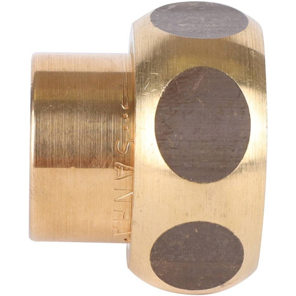 Sanha 4359g разъемное соединение ВП, бронза, с плоск.упл.18x3/4, для медных труб под пайку
