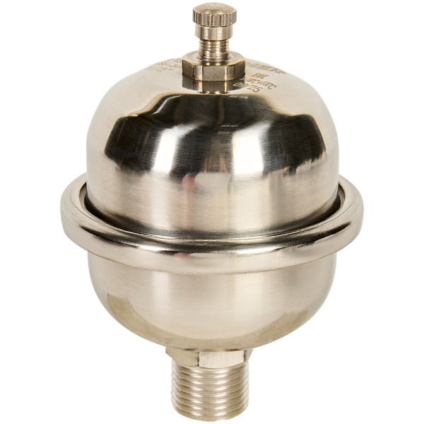 Компенсатор гидроудара ROMMER мембранный, нар.р., 1/2 , никель, RVS-1001-000015