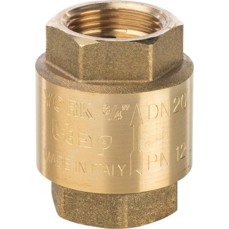 *SVC-0002-000020 STOUT 3/4 Клапан обратный пружинный муфтовый с пластиковым седлом