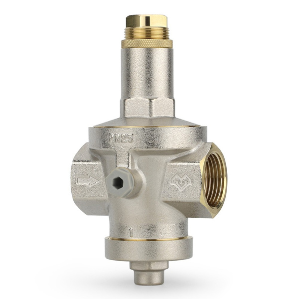 Редуктор давления VARMEGA 1", PN25, мембранный, с присоединением к манометру, VM12803