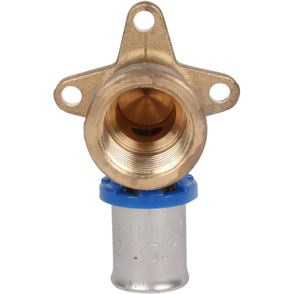 APE Угольник настенный с креплением удлинённый 1/2"х16 для металлопластиковых труб прессовой