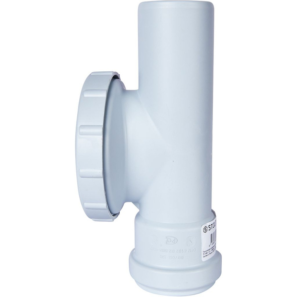 Ревизия с круглой крышкой канализационная бесшумная STOUT D58, SKB-0014-000058