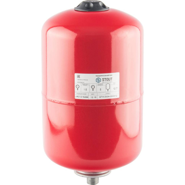 Расширительный бак на отопление STOUT STH-0006 2000 л. (цвет красный), STH-0006-002000