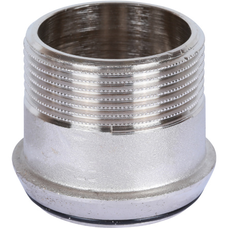 STOUT Разъемное угловое соединение "американка" ВН, уплотнение под гайкой o-ring кольцо, никелированное 1"1/2