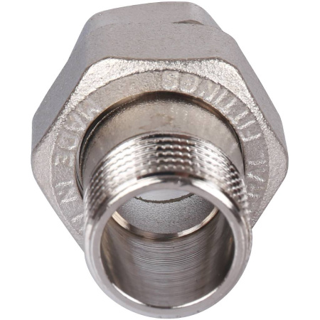 STOUT Разъемное соединение "американка" ВН, никелированное, уплотнение под гайкой по плоскости, 1/2?