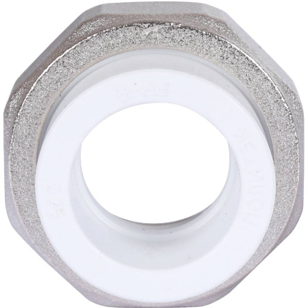 Политэк 25х1" Муфта разъемная с внутренней резьбой для полипропиленовых труб под сварку (цвет белый)