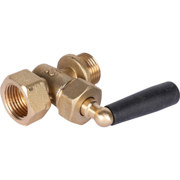 SMN-0010-000215 STOUT Кран для манометра, ВР/НР, 1/2"