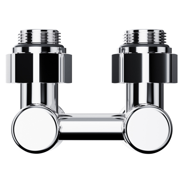 Узел нижнего подключения Royal Thermo Design угловой 1/2"х3/4" EK (хром)