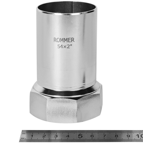 Вставка ROMMER переходная НПр-ВР, 54х2, из нержавеющей стали прессовой, RSS-1023-000542