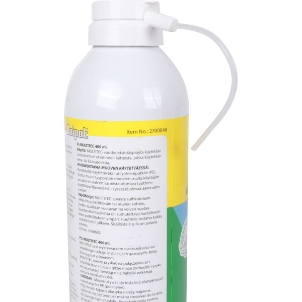 UNIPAK Определитель утечки газа MULTITEK (аэрозоль 400 мл)