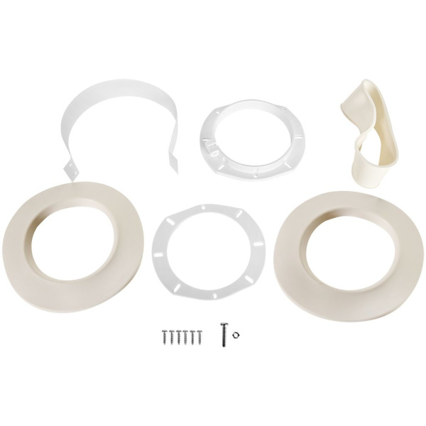 STOUT SCR-8610-251000 STOUT Комплект дымохода УНИВЕРСАЛЬНЫЙ конденсац. коакс. D60/100, L1000 (хомут, фланец, втулка, рабочая длина 680 мм), SCR-8610-251000
