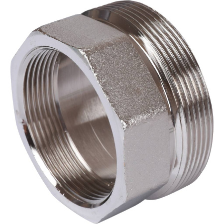 STOUT Разъемное соединение "американка" ВН, никелированное, уплотнение под гайкой по плоскости, 2?