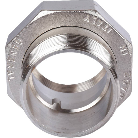 STOUT Разъемное соединение "американка" ВН, никелированное, уплотнение под гайкой по плоскости, 2?