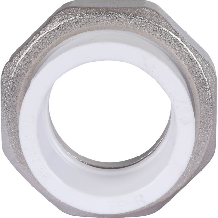 Политэк 32х1 1/4" Муфта разъемная с внутренней резьбой для полипропиленовых труб под сварку (цвет белый)