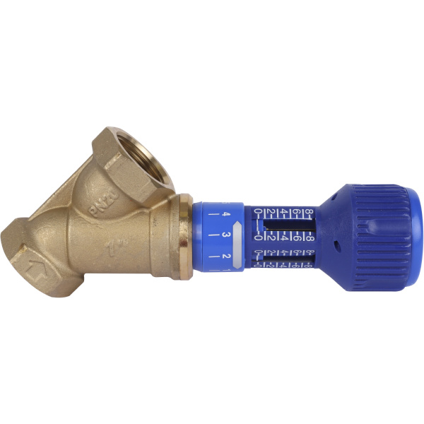 Клапан балансировочный ручной 727ОТ 1 обычн. латунь Kvs=11,76 PN20 BB без изм. ниппелей Cimberio