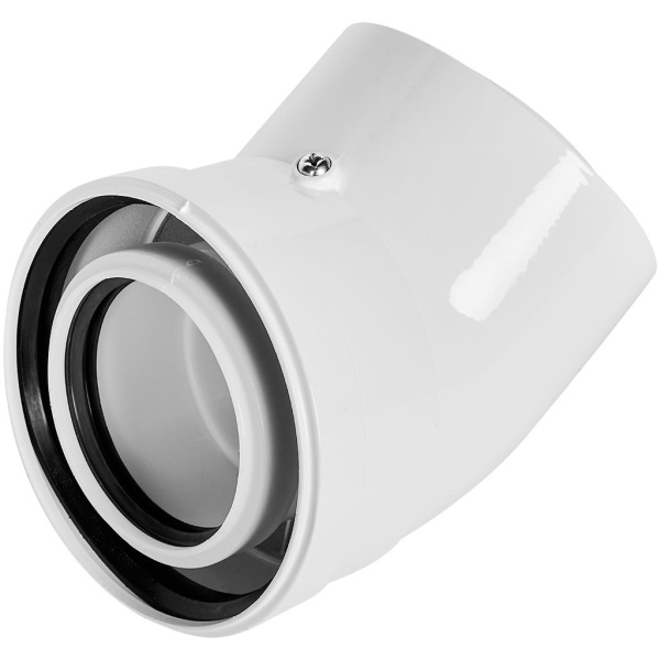 STOUT SCR-8012-000045 STOUT Отвод 45° конденсац. коакс. D80(п-м)/125(п-м), SCR-8012-000045