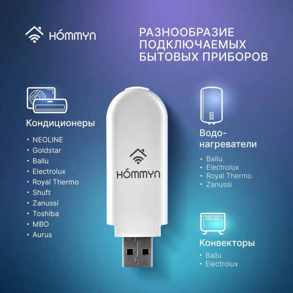BALLU Модуль съемный управляющий HOMMYN HDN/WFN-02-01, НС-1416708