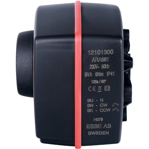 Esbe Эл.привод поворот. 3-точ. ARA661 (220В,6Нм,90°,120сек,КО-РО-ОХ-ВК)