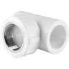 Политэк 32х1" Тройник с внутренней резьбой для полипропиленовых труб под сварку (цвет белый)