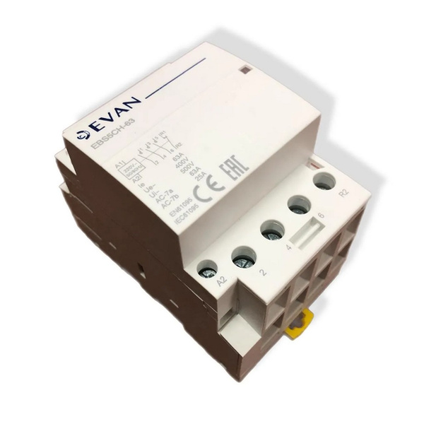 Контактор модульный STOUT ЭВАН EBS5CH 63А 230В 3NO+1NC, 42290