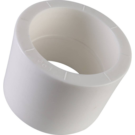 Политэк d=63 Муфта для полипропиленовых труб под сварку (цвет белый)